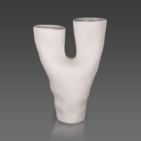 Artistic acacia vessel vase for modern interiors