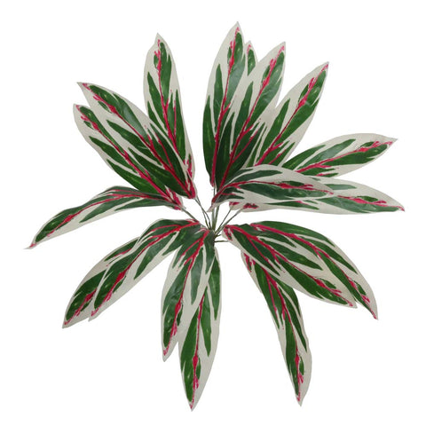 Realistic cordyline fruticosa artificial bush for office decor