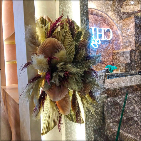 Artificial and Dried Flowers Arrangement