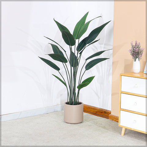 Realistic artificial bird of paradise plant