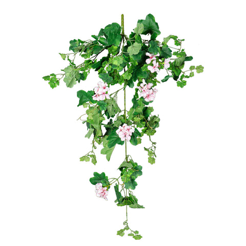 Artificial vine bunch with flowers