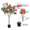 140cm tall artificial camellia plant