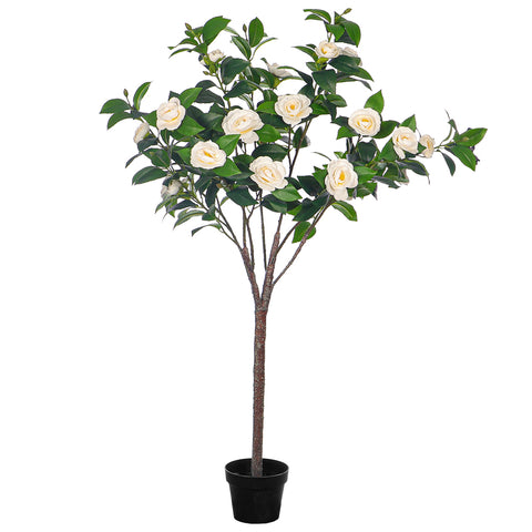 Tall artificial camellia plant 140cm for vibrant home décor