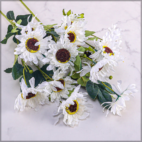 Set of 2 Artificial Daisy Flower Stem