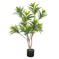 Artificial potted dracaena reflexa plant