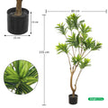 Realistic artificial dracaena reflexa plant for home