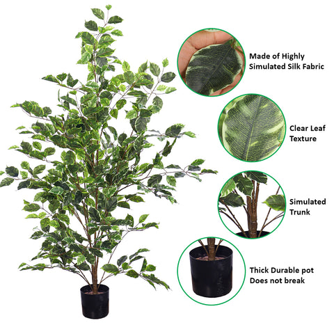 Outdoor artificial ficus tree for garden décor