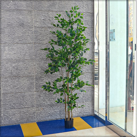 Faux ficus plant for home décor in large spaces