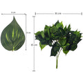 Faux foliage leaves for stylish room and garden decor