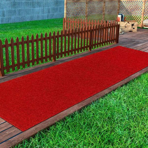 Red Artificial Grass Carpet for Outdoor Events