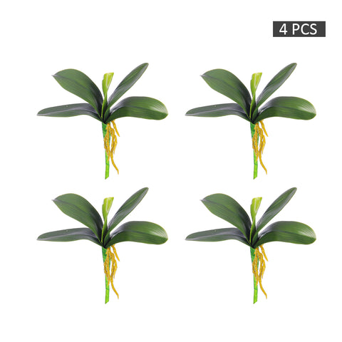 Artificial Green Phalaenopsis Orchid Leaves