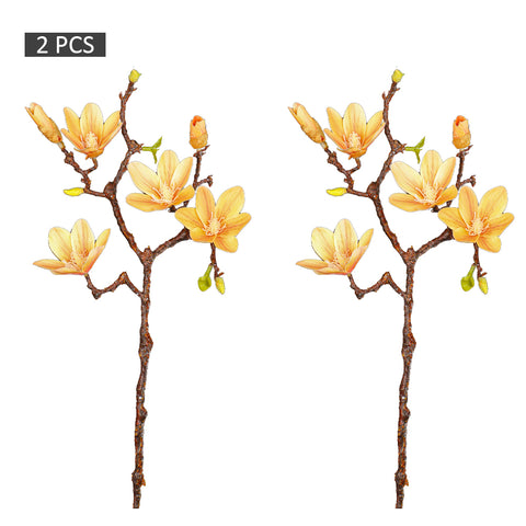 2pcs Artificial Yulan Magnolia Flower