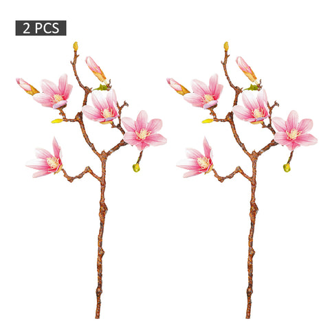 2pcs Artificial Yulan Magnolia Flower