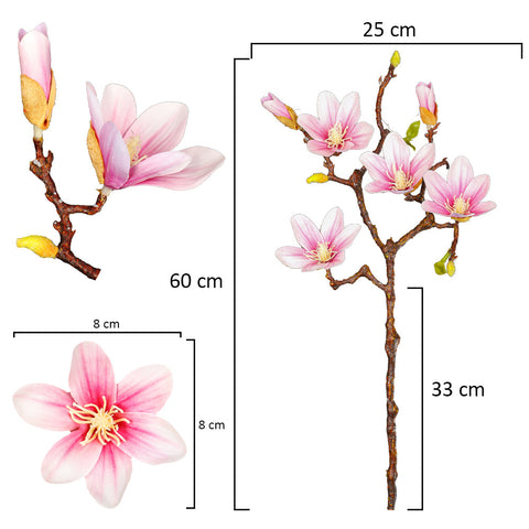 2pcs Artificial Yulan Magnolia Flower