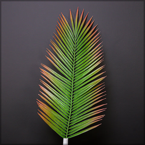 Fake palm leaves for decor