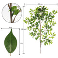 Realistic artificial ficus branch for modern styling