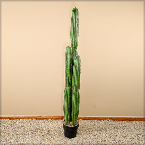 Artificial potted saguaro cactus plant