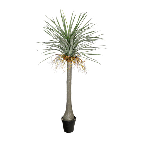 Artificial potted yucca plant for stylish décor