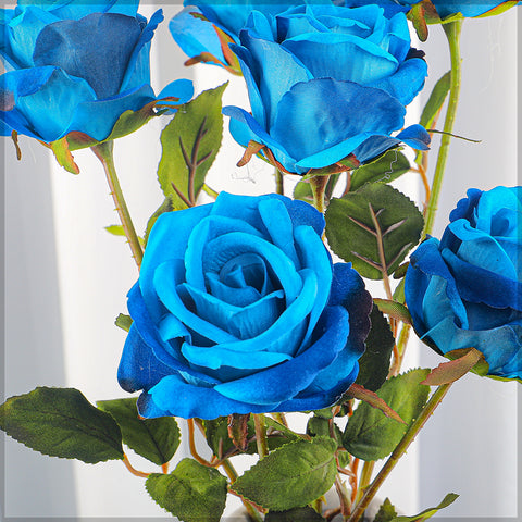 2pcs Artificial Rose Flower Stems