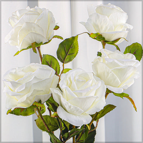 2pcs Artificial Rose Flower Stems