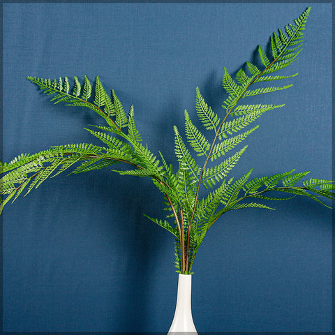 Artificial shield fern set perfect for tropical garden styling