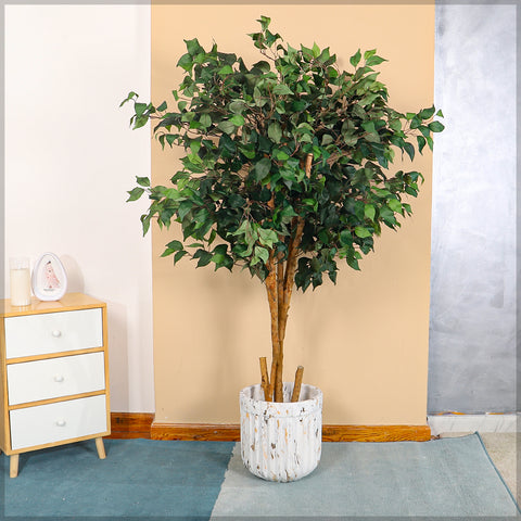 Lifelike artificial ficus plant 150cm tall