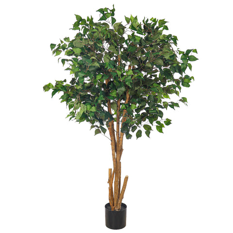 Artificial silk ficus plant for vibrant home décor