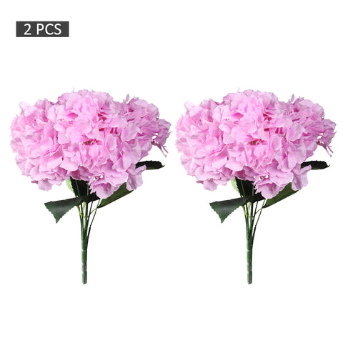 2 bunches Artificial Silk Hydrangea Flower