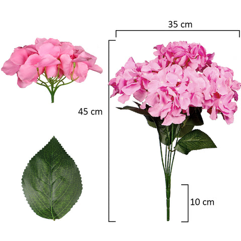 2pcs Artificial Silk Hydrangea Flower