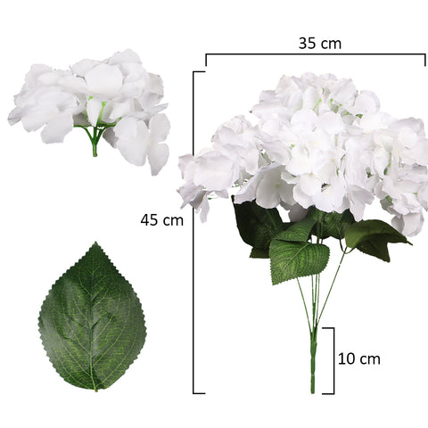 2pcs Artificial Silk Hydrangea Flower