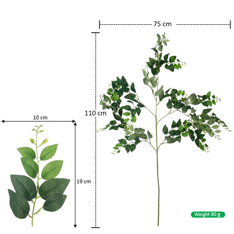 Artificial Silk Leaf Branch