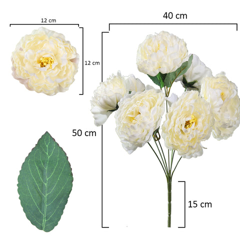 Artificial Silk Peony Flower