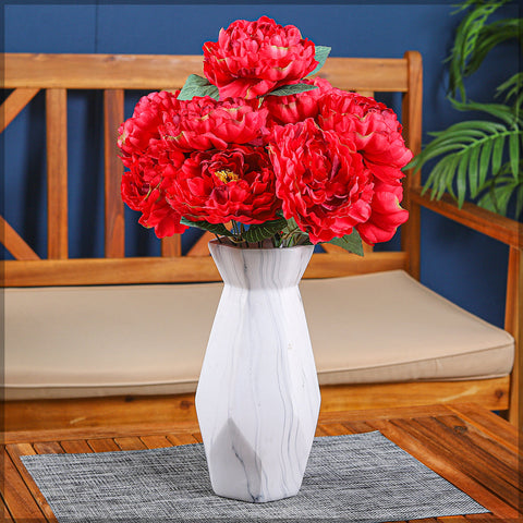 2 bunches Artificial Silk Peony Flower