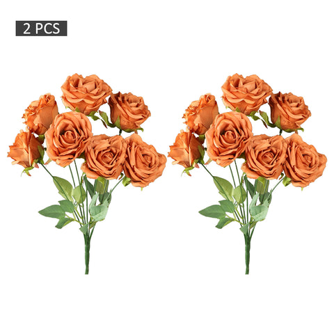 2pcs Artificial Silk Roses