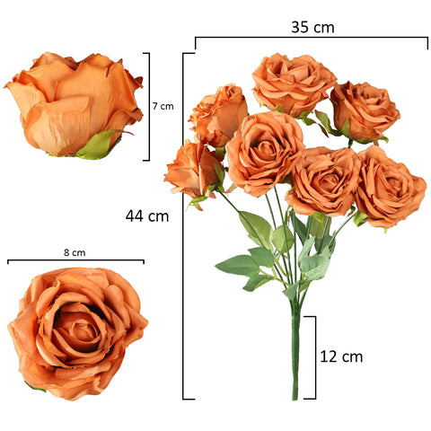 2pcs Artificial Silk Roses