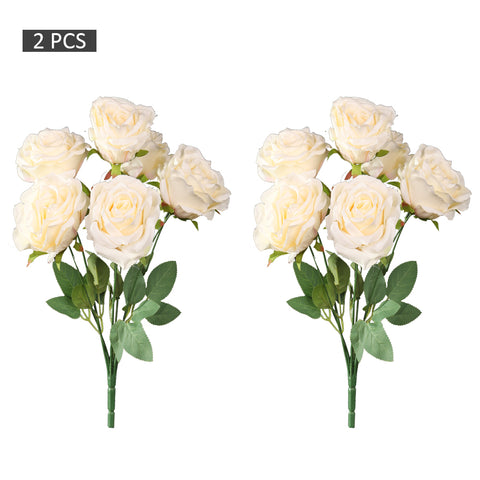 2pcs Artificial Silk Roses