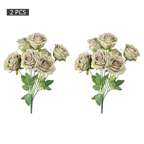 2pcs Artificial Silk Roses