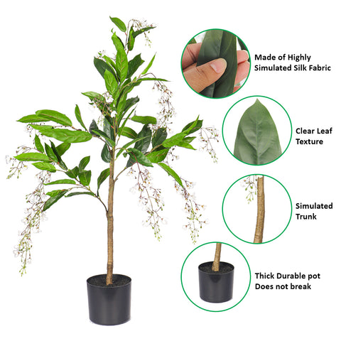 Artificial Trailing Jasmine Flower Plant