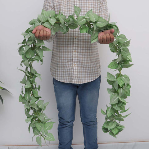 Realistic fake leaves garland for wall decoration