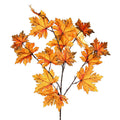 Artificial autumn maple branch leaves for fall decor