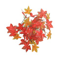 Faux silk maple leaf fake bush for indoor decor