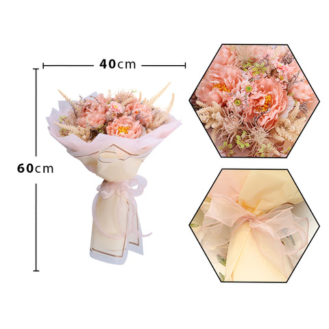 Beautiful Bridal Wedding Flowers Bouquet Peach