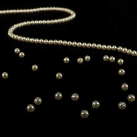 8mm Pearl Beads String Line Chain Garland Cream