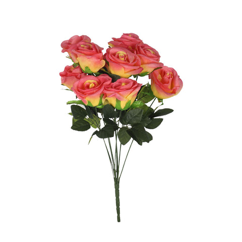 Silk Artificial Roses Flower Orange