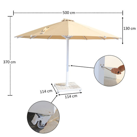 Heavy Duty Outdoor Round Umbrella