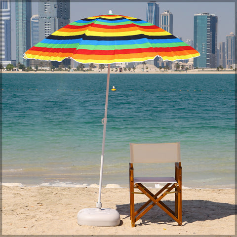 Small Patio Outdoor/ Beach Umbrella without Base