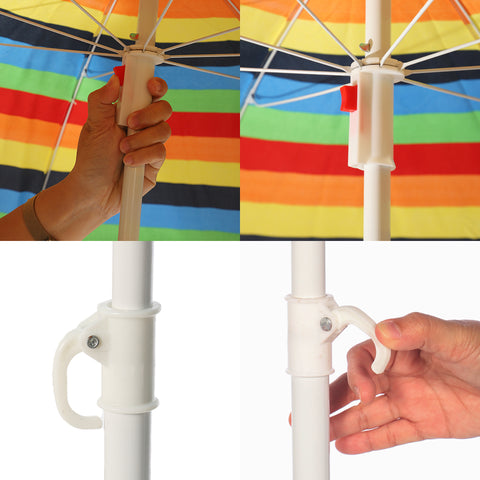 Small Patio Outdoor/ Beach Umbrella without Base