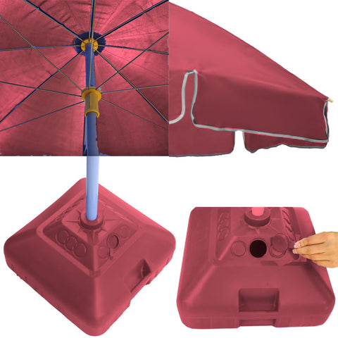 UV protection beach umbrella offering sun safety