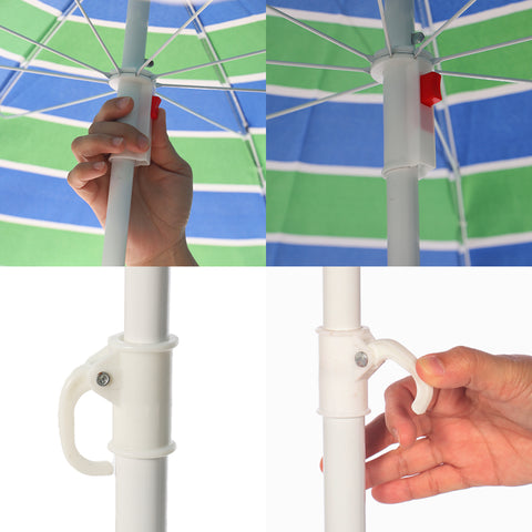 Small Patio Outdoor/ Beach Umbrella without Base