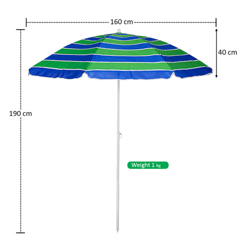 Small Patio Outdoor/ Beach Umbrella without Base